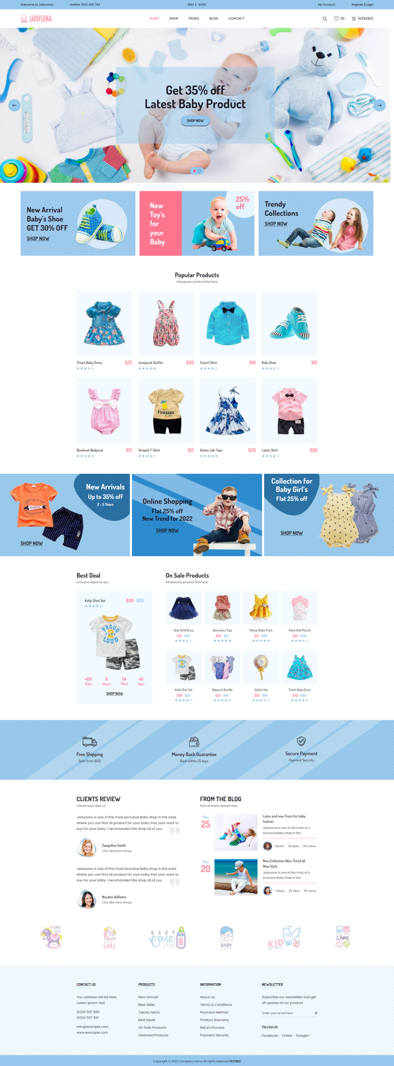 网上商城html模板,母婴商城网站模板